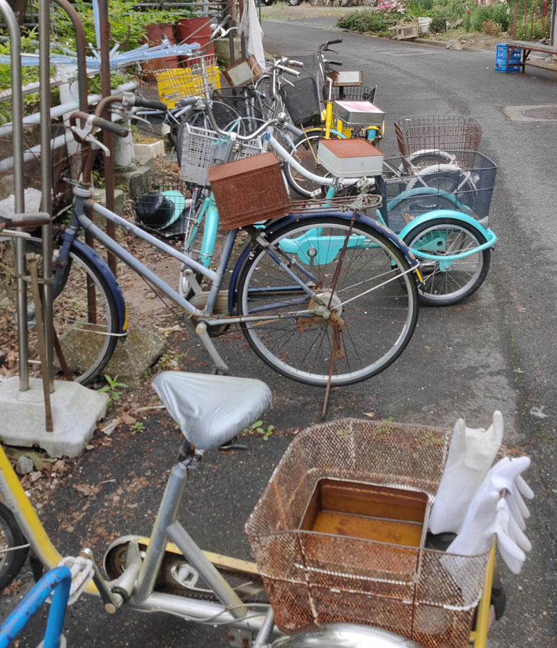 沖島風物 ３輪自転車とガンガン